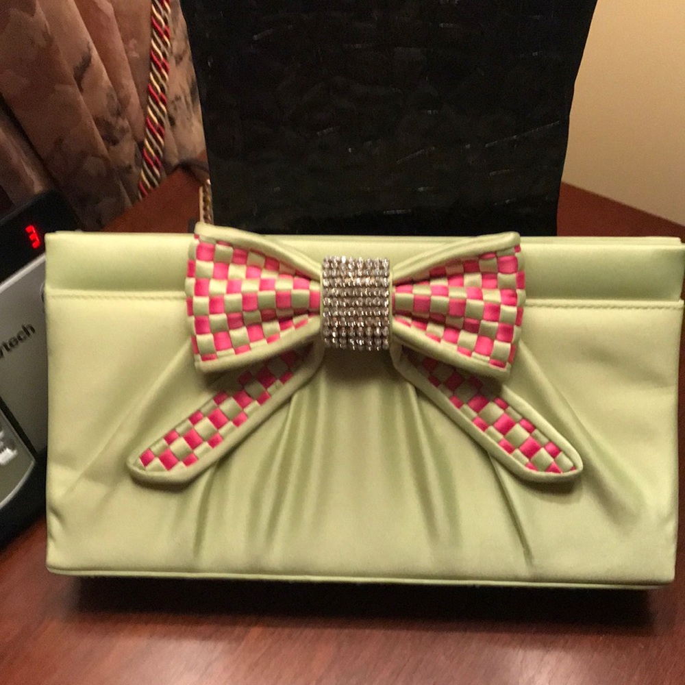 NWT never used fancy clutch purse CEM brand